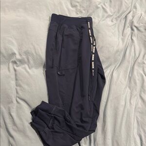 Navy Blue Med Couture Scrub Joggers